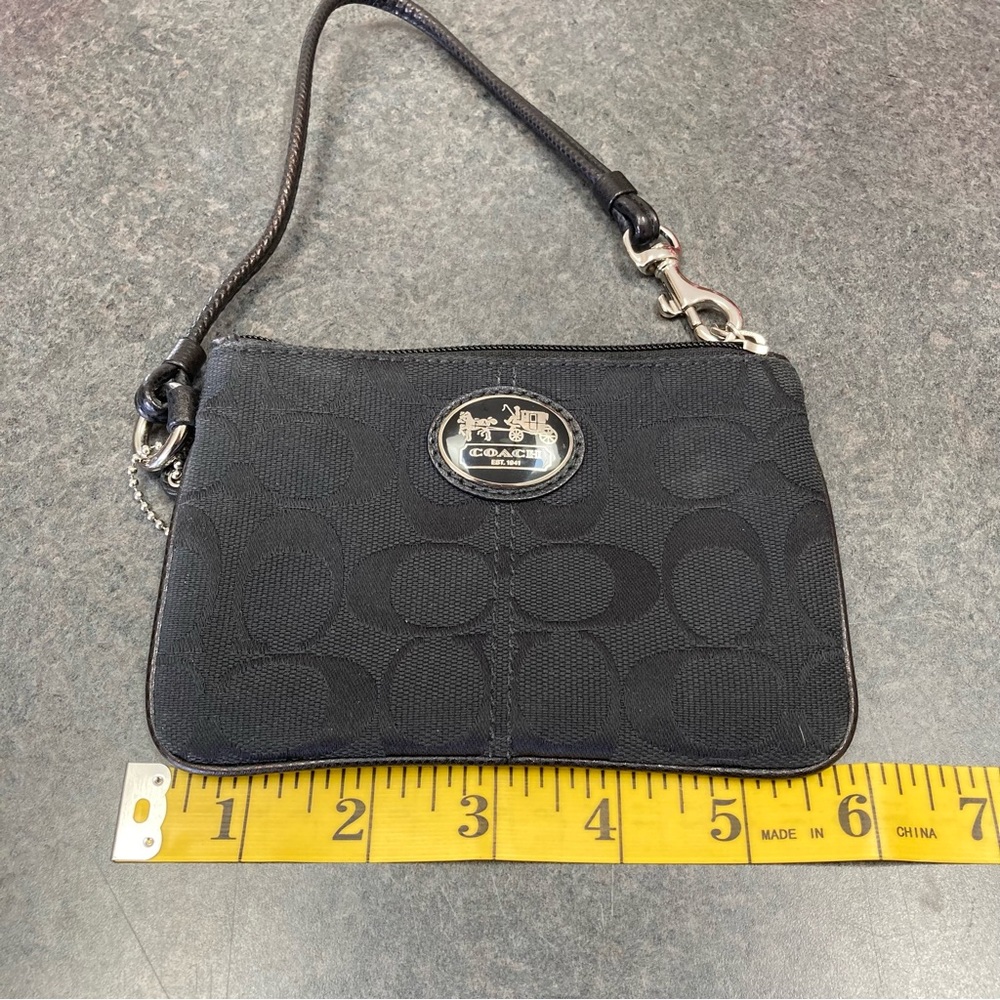 Coach Black Wristlet